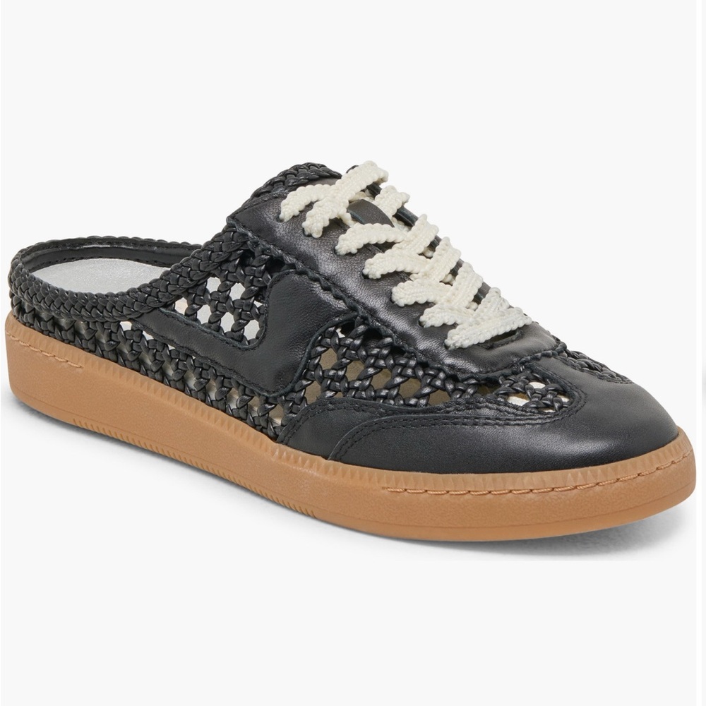 Dolce Vita Notice Woven Slide Mule Leather Sneaker Size 9.5